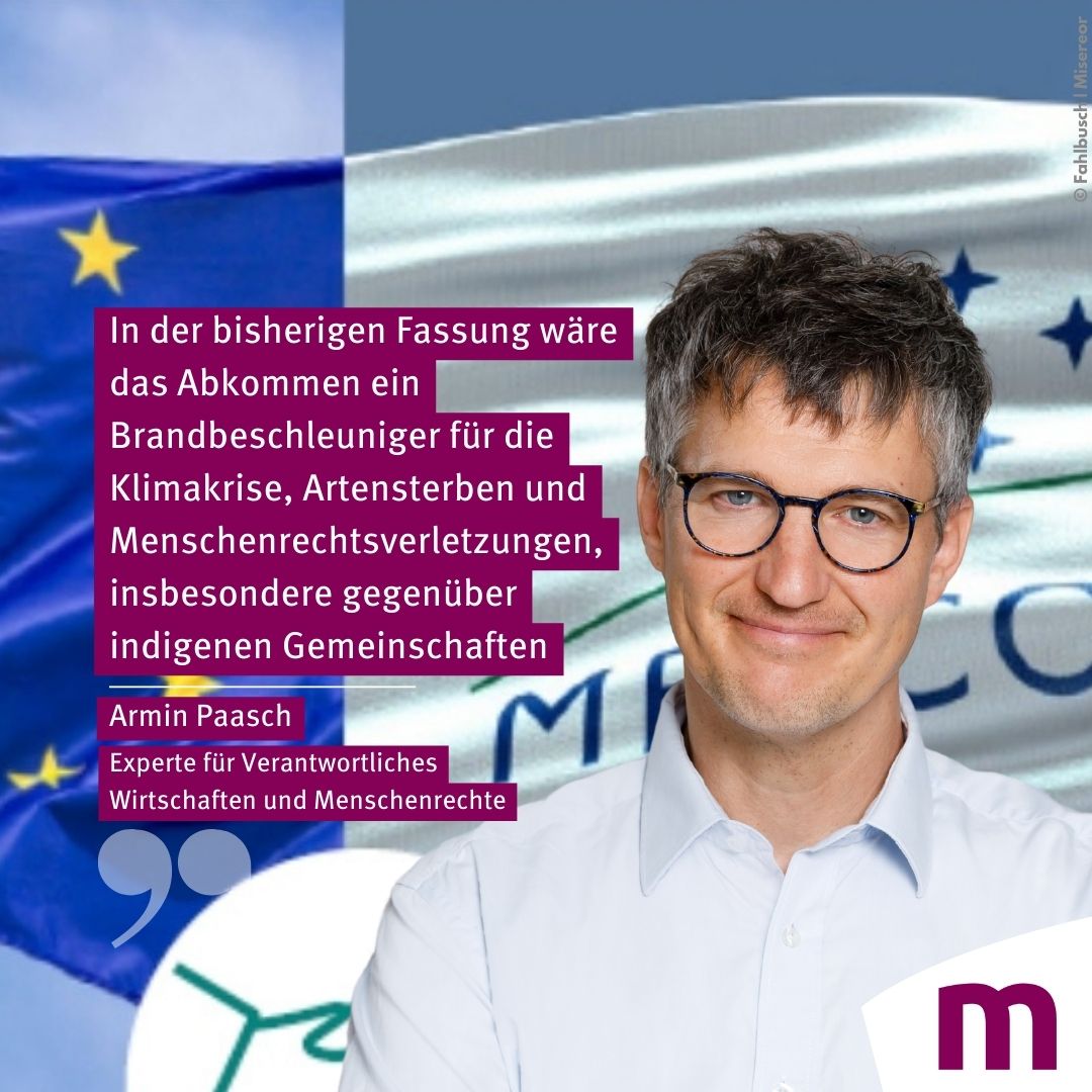 Misereor fordert eine Neuverhandlung des geplanten Handelsabkommens zwischen der #EU und dem #Mercosur. Unsere Pressemitteilung
➡misereor.de/presse/pressem…
🧵(1|3)👇