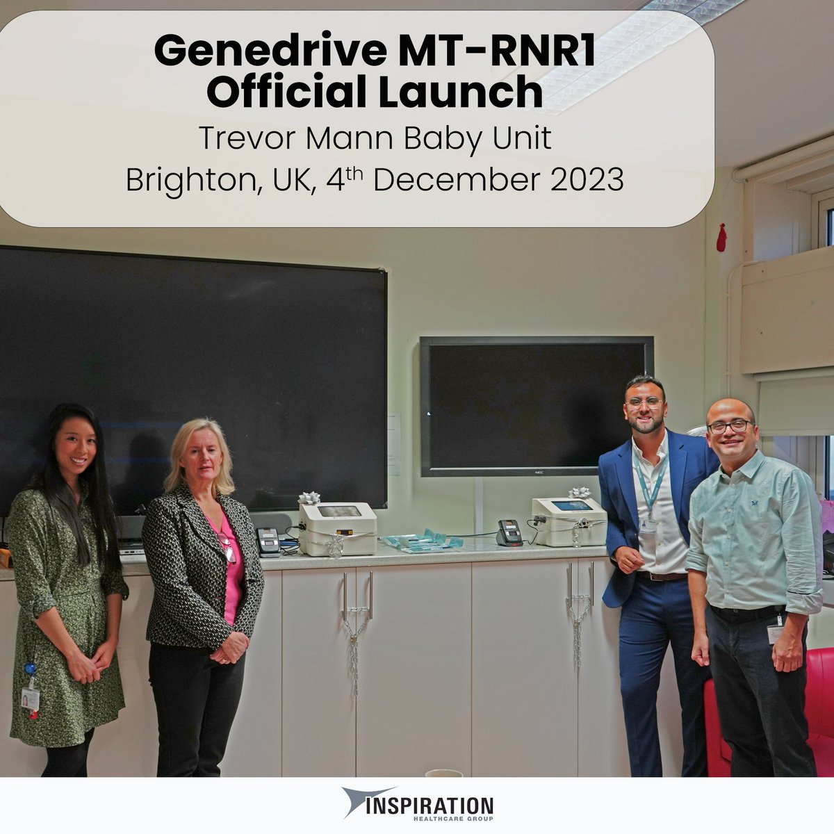 We are delighted to announce the launch of the Genedrive MT-RNR1 test at the Royal Sussex County Hospital in Brighton.

Keep a look out for some more photos of the launch event in the coming days!

#WeAreInspiration #genedrive