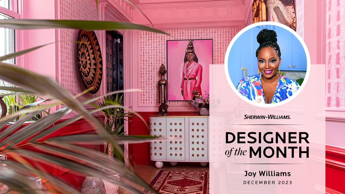 SWDesignPros's tweet image. Our December Designer of the Month, Joy Williams (@ JoyfulDesignsStudios on Instagram), uses color to create impactful and artful spaces. Congratulate our Designer of the Month with a like! 👏

📸: Pamela L. King
🎨: 
Cotton Candy SW 9692 
Red custom color