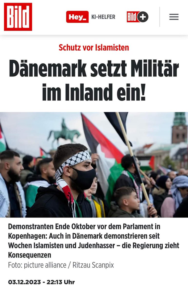 AliasMork's tweet photo. Die Folgen der Islamisierung schreiten voran und sind in der EU mittlerweile für jeden erkennbar. Während Deutschland mit #Roth #Lang #Faeser #GoerE etc weiter nach MEHR u WEITER schreien, setzt Dänemark inzw das Militär ein... https://t.co/Foc2gd7YrN