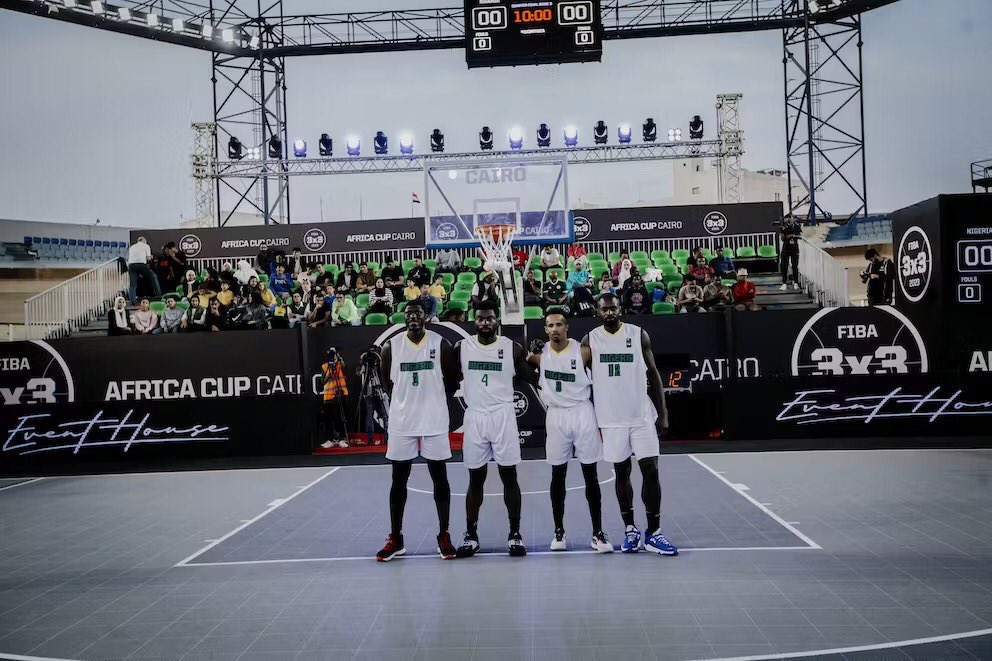 Africabasket1's tweet photo. Congratulations to @NigeriaBasket’s incredibly talented @FIBA3x3 squad, who won the Silver medal 🥈 at the @FIBA3x3 Africa Cup finals.
Squad Members:
Deola Folarin
Marcel Obinna
Kelvin Okundaye
Chima Ukawuba
#AfricaIsNow #3X3Africa #AfricanBasketball 🇳🇬💚 https://t.co/9yupQyBDNq