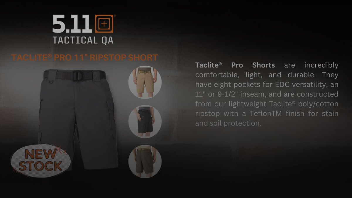 511tacticalqa's tweet photo. "Stay prepared for anything with the TACLITE® PRO 11" Ripstop Shorts! With eight pockets and a Teflon™ finish, you'll have plenty of storage and stain protection in style. 💪🔒"
.
.
#511TacticalQA #alwaysbeready
#taclitepro #ripstopshort @511tacticalqa https://t.co/NzBV5TRxje