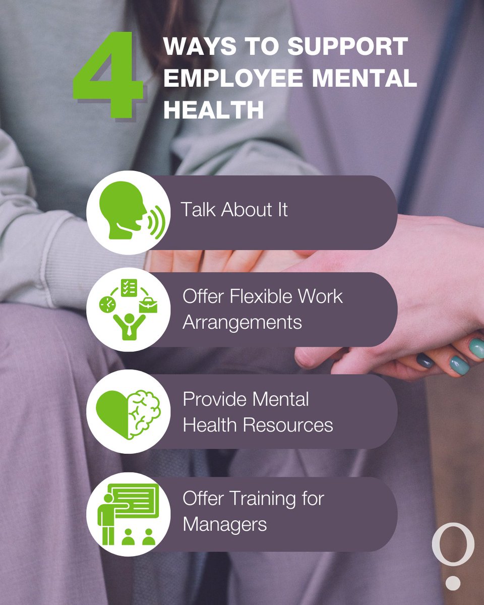 Improve your team's mental well-being and productivity using these 4 tips! Discover how to support employee mental health for a more robust and happier workplace by promoting open conversations and providing flexible work arrangements. #CoAdvantage #PEO #ProductivityBoost