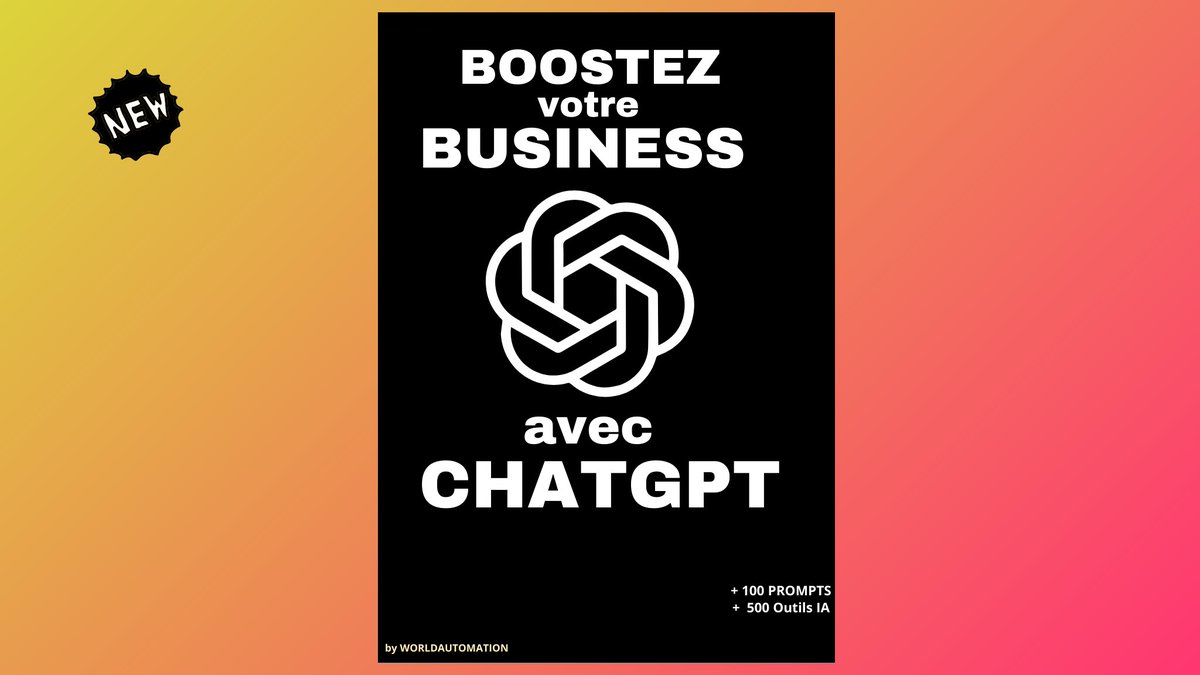 Deep_GeniusAi's tweet image. Des jeunes aux Us 🇺🇸 utilisent ChatGPT pour créer des entreprises générant 10 000 $/mois.
J'ai rédigé un guide ultime pour vous dévoiler leurs stratégies
avec en bonus plus de 500 outils d'IA.
Je le vends à 99 €, mais il est GRATUIT pendant 72 heures.
Pour l'obtenir :
-…