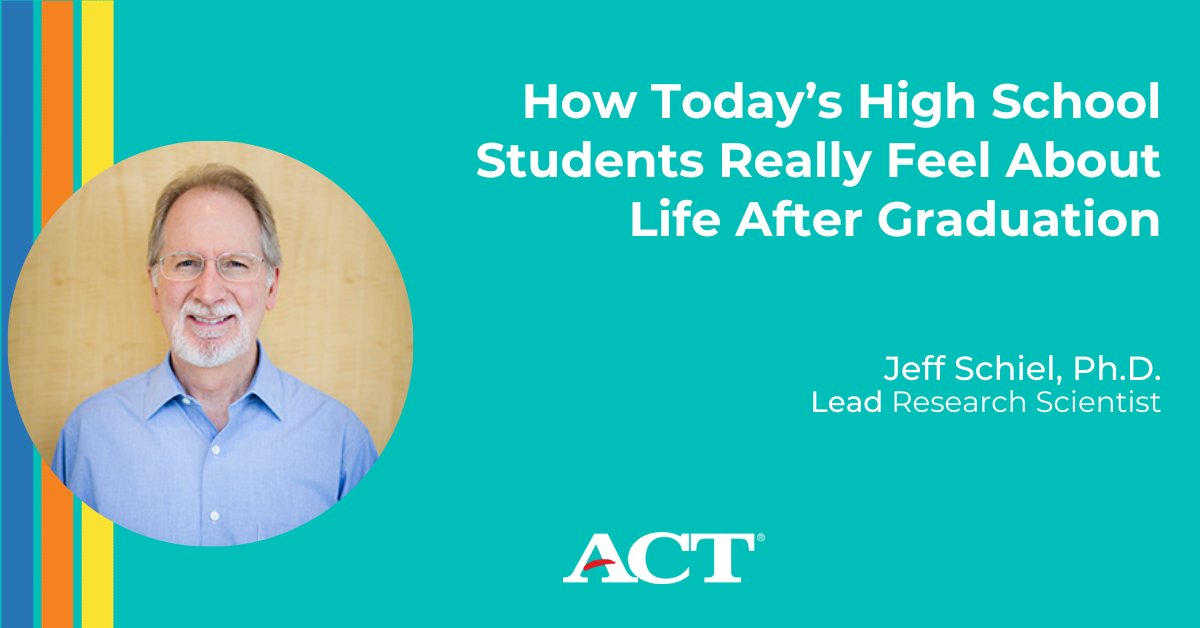 A new ACT blog post covers recent research examining high school #students’ opinions about life after graduation. More than 84% are optimistic about their career options, while 47% say the value of a degree outweighs the costs. Read the report: bit.ly/3Gpraeq #EdChat