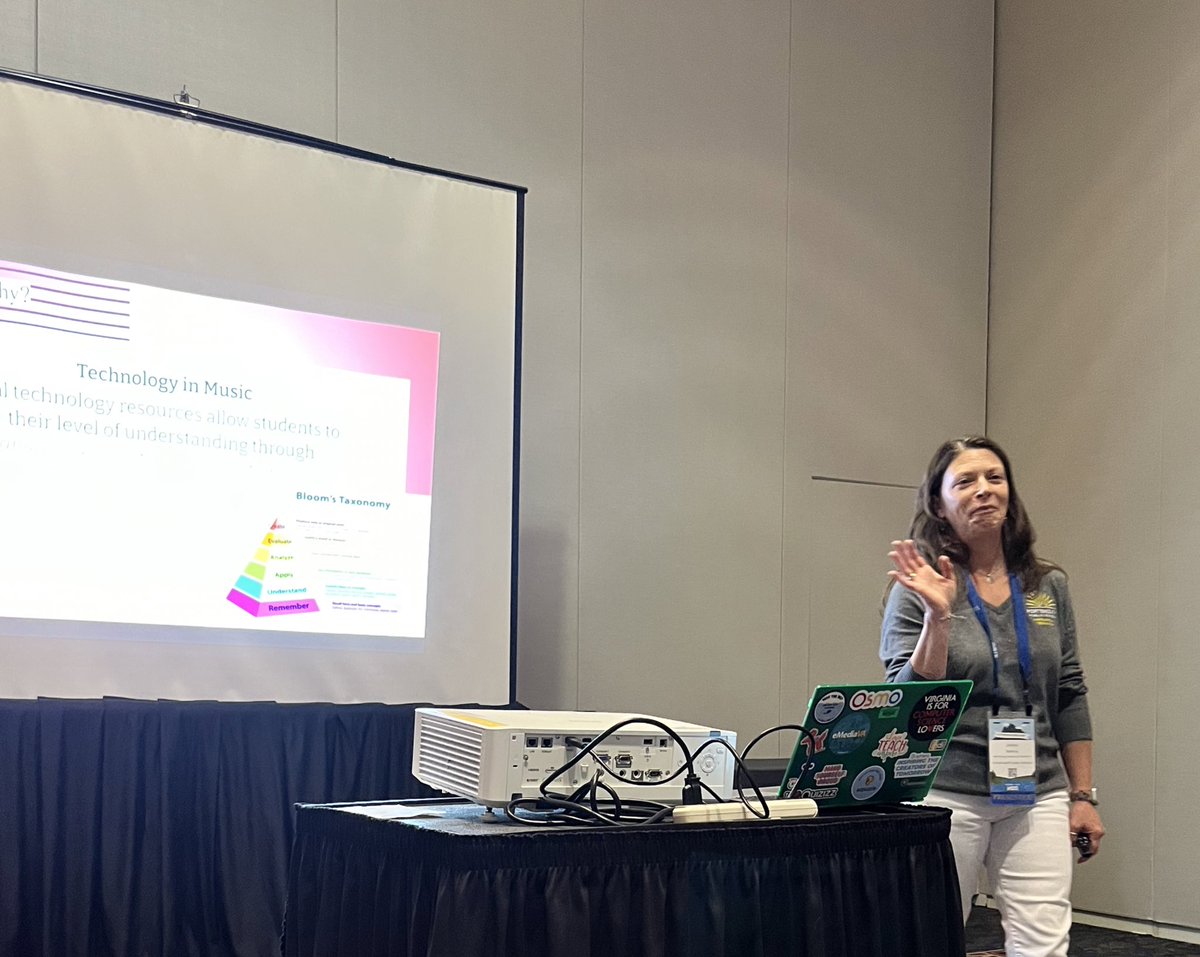 E_HugsTRT's tweet photo. @JStetinaTRT shared  a wealth of classroom ready music tech resources with coaches and admin @vste today! Catch her present on instructional design  (with me) tomorrow at 11! Look for “Throwing Spaghetti” @PortsVASchools @jennthomas75 https://t.co/lvXGz3cRpo