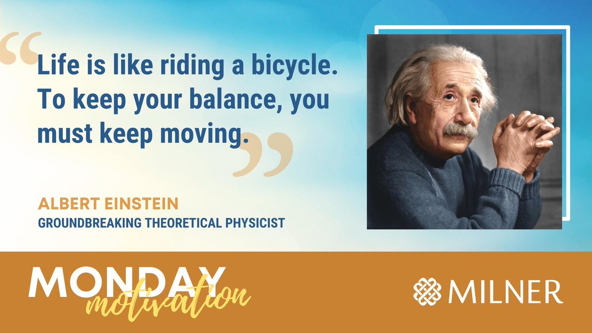 MilnerInc's tweet photo. This week, stay positive, stay moving and embrace every opportunity that comes your way. 🚀 #MondayMotivation https://t.co/YPyeUXHYzh