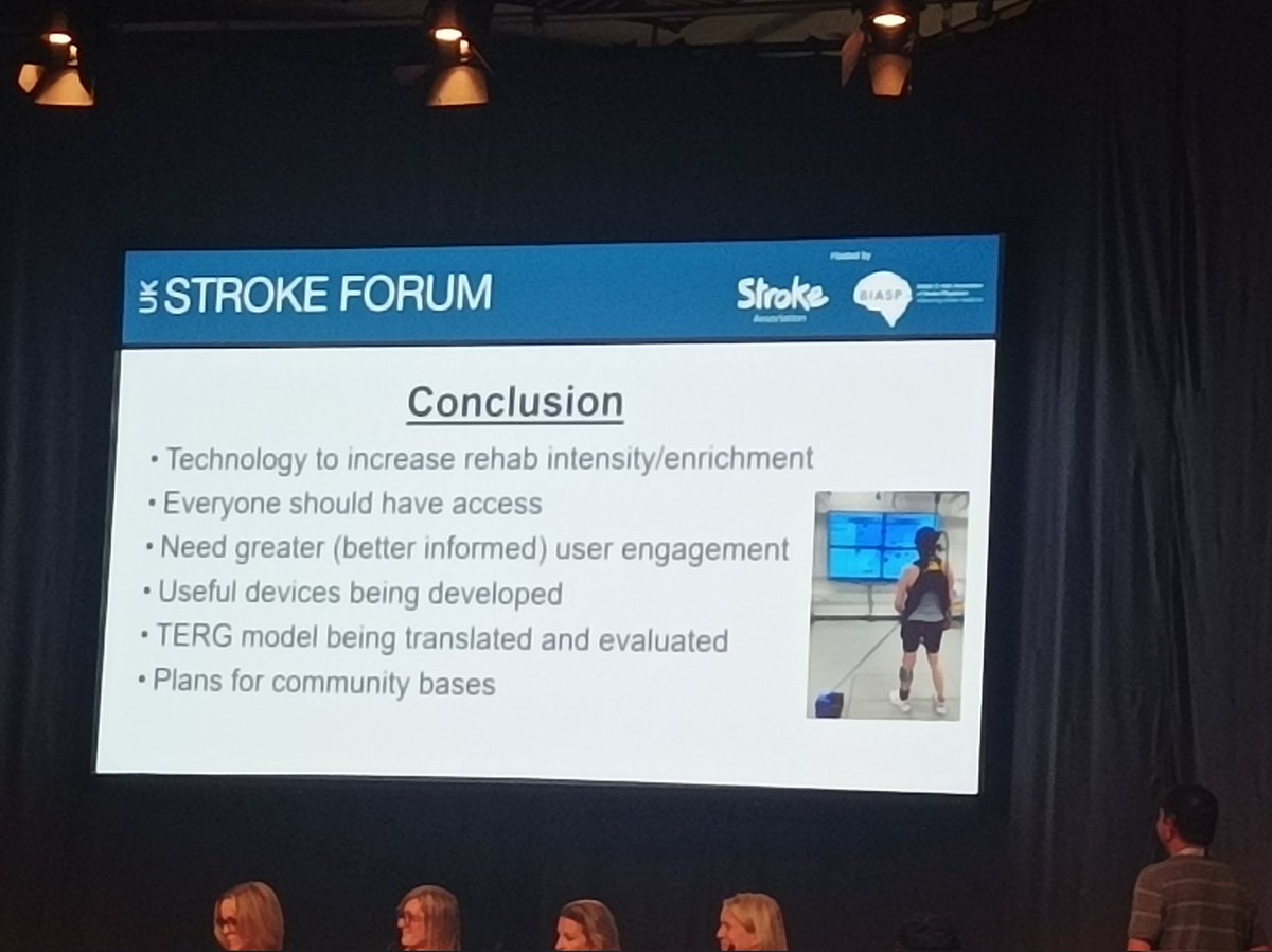 Many ideas at #UKSF23 to enable PWS achieve the recommended intensity for stroke rehab - #TERG, #LEGS & many more projects. Integrating what we do with what the third sector offers, with what technology offers and so on .. @frances_horgan @Irishheart_ie @iPASTAR_stroke