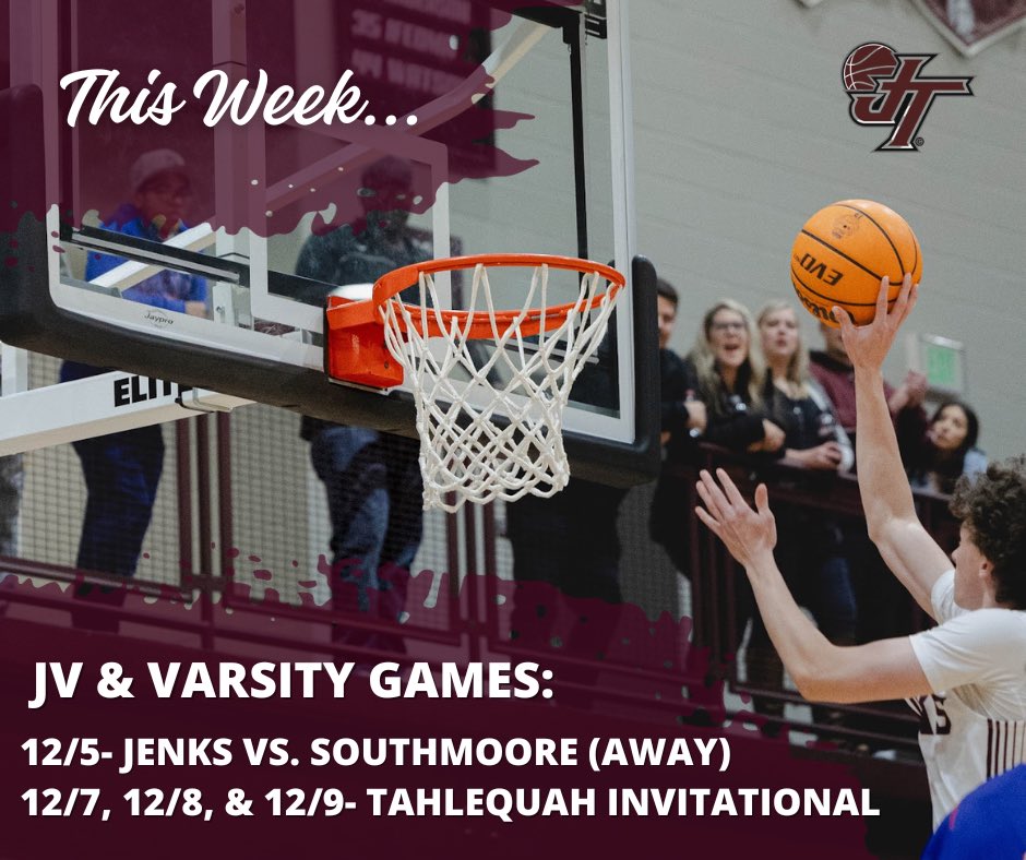 Our Girls &amp; Boys JV &amp; Varsity teams will be back at it this week in Southmoore and Talhequah!
#jenkstrojanbasketball