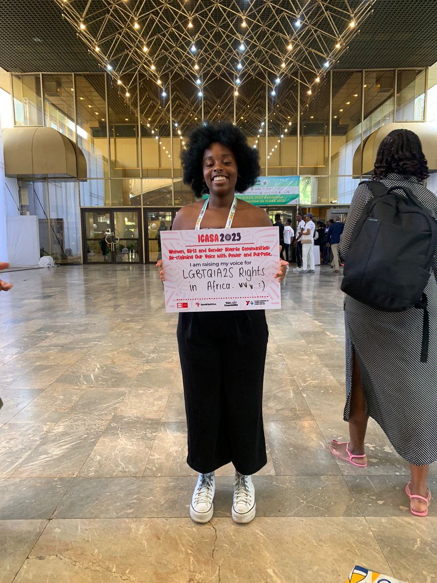 📸[Captured at @icasa2023]

Young people were asked to complete the sentence:

'I am raising my voice for...'

Here's a thread on what they wrote down 👇#ICASA2023