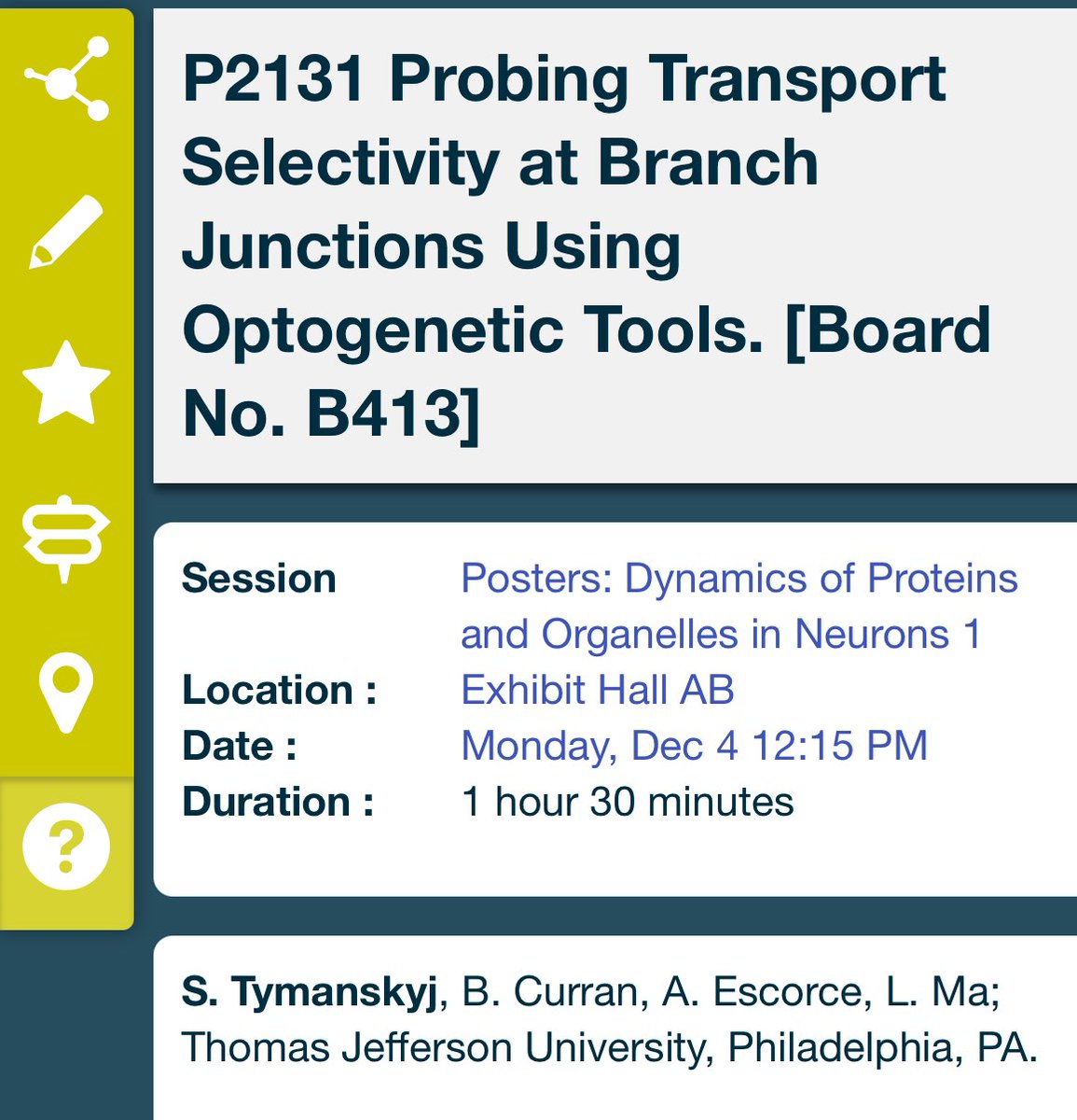 BranchingLab's tweet image. Don’t miss @SteveTym poster (board B413) this afternoon about using optogenetic tools and artificial cargos to probe transport selectivity.