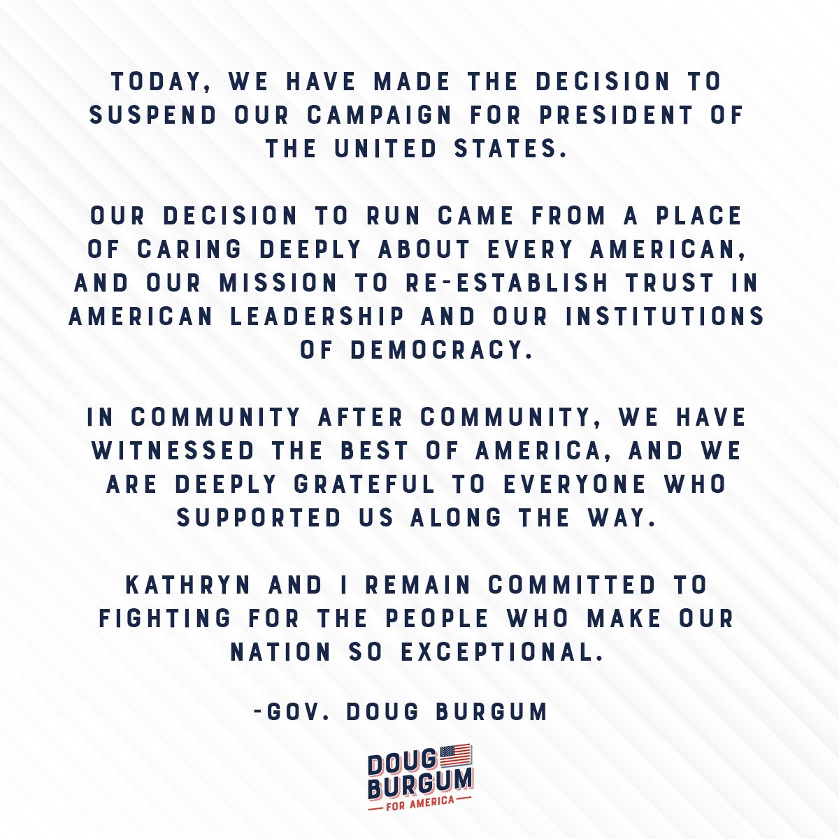 Doug Burgum tweet media