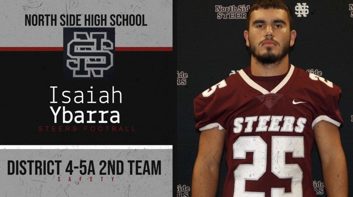 NSSteerFootball's tweet photo. Congratulations to our 2023 District 4-5A 2nd Team All-District Football Selections‼️ #SteersUp🤘🏽
@Isaiah_Ybarra07 
@julioj_12 
@joeramooos13 
@Isaiah_Ybarra07 https://t.co/mRuNDVXMlQ