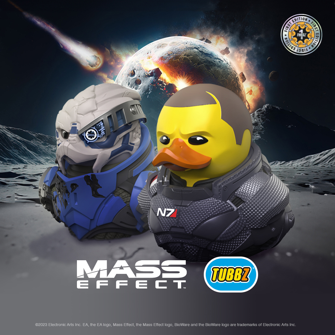 'You humans have a saying. An eye for an eye; a life for a life. Well he owes me ten lives and I plan to collect.' Commander Shepard and Garrus Vakarian TUBBZ are NOW IN-STOCK!! 👉tubbz.com/collections/ma…