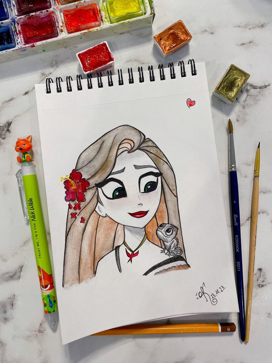 🌺

#sketch #myhobbies #art #artwork #cutie 
#sketchart #sketchbook #princess #Rapunzel