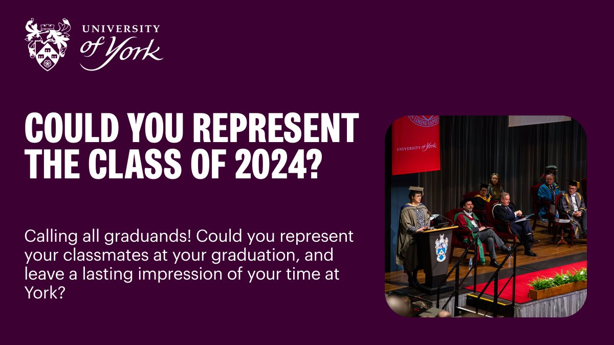 Could you represent your class at Graduation? We're looking for student orators to speak at the upcoming Winter ceremonies. If selected you'll receive a certificate and studio photography package free of charge. Apply by 8 December 2023. Find out more: bit.ly/46D8FxP