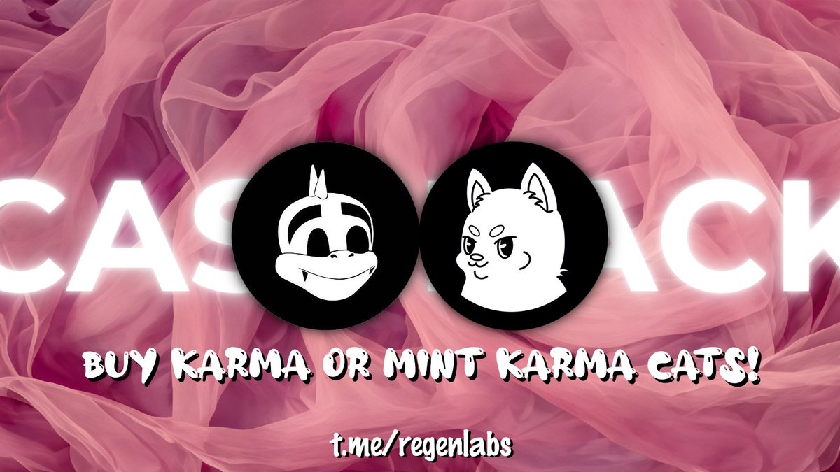 BUY $KARMA OR MINT KARMA CATS TO HAVE CASHBACK!

• For every 0.088 BNB worth $KARMA you buy or 2x Karma Cats NFTs you mint, you'll earn 500K $KARMA! 

• There will be only 100 winner spots for this event!

100 WINNER SPOTS LEFT! 🔥

Note: Mints made after the winner spots are