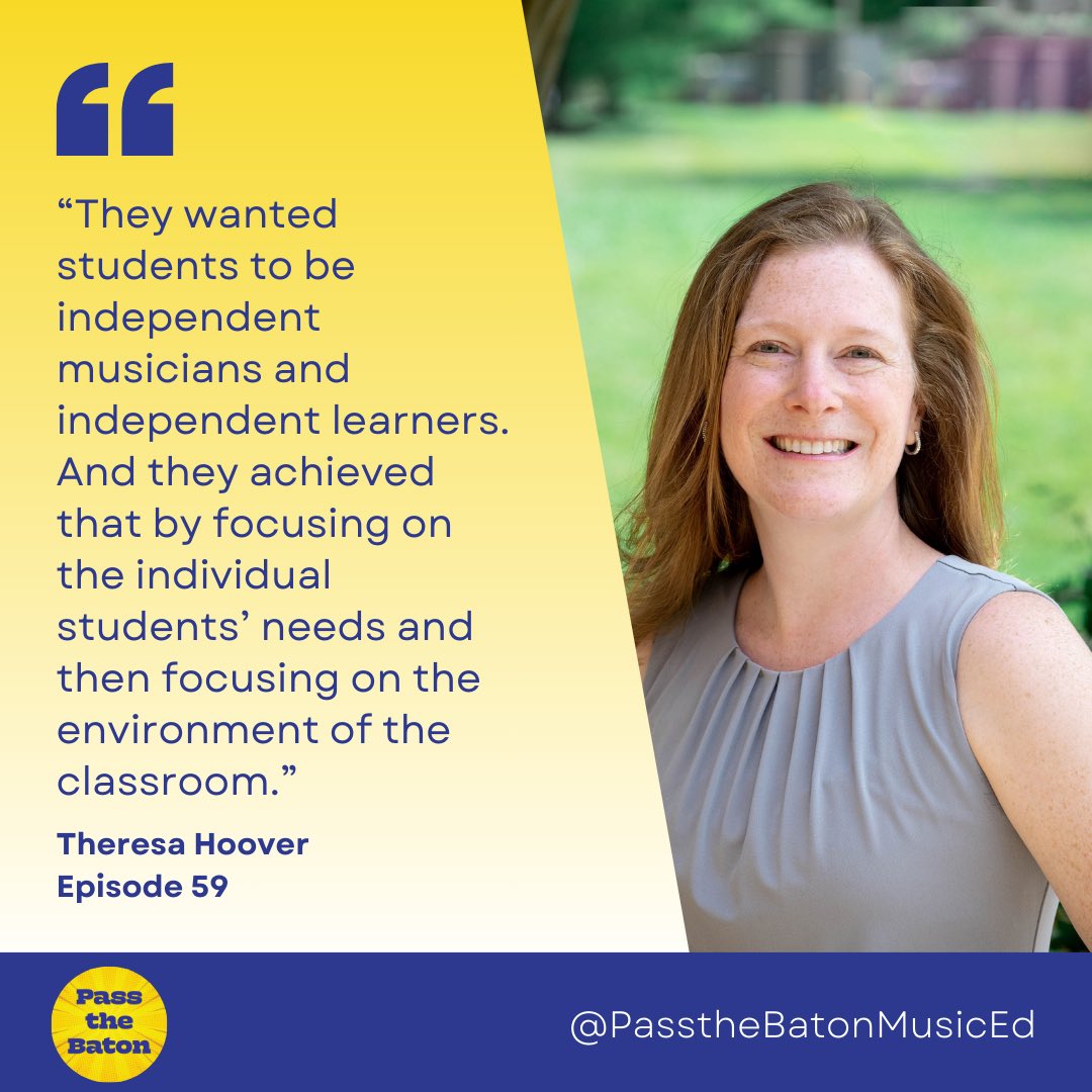 Episode 59 is now available! This week I talked about a research project I've been working on, analyzing interviews from the podcast focusing on empowerment in secondary music. Apple: apple.co/3GtdA9H YouTube: youtu.be/w9P_sbZa-II #passthebatonbook #tlap #musiced