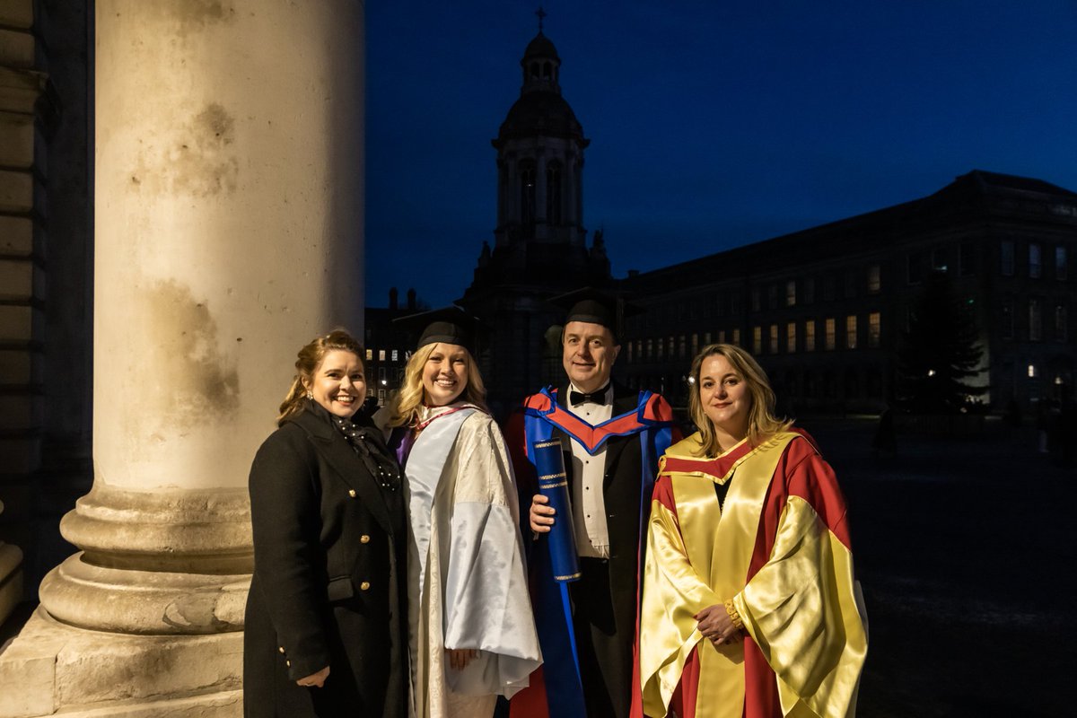 What an honour. Last week TCD conferred me with an honorary doctorate. What a great day of celebrations. Thanks so much to all my colleagues past and present who have supported me and worked with me.