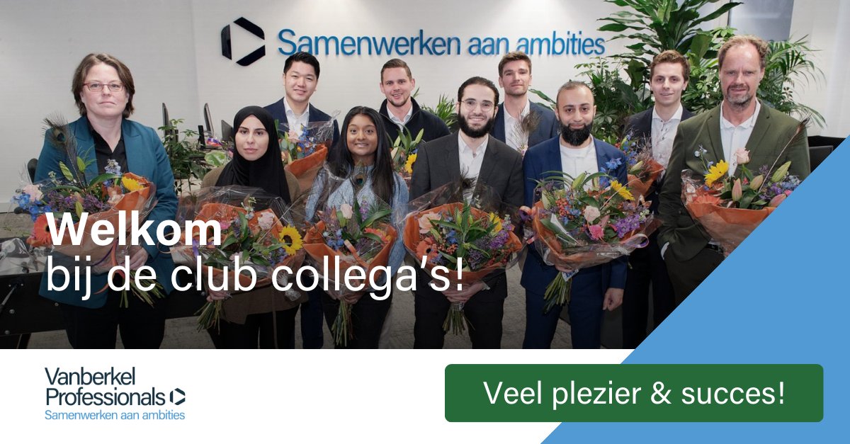 VBprofs's tweet image. Wij mochten tien nieuwe collega's welkom heten! Welkom Maurieke Compeer, Asma el Bachiri, Hong Wei Qian, Anuska Dihal, Jim L., Nassim Bou Imad, Huub Broekhof, Ahssen Haroon, Julien Schoonderbeek en Erik Huysman. #VbProfs #samenwerkenaanambities #onboarding  #maanddecember