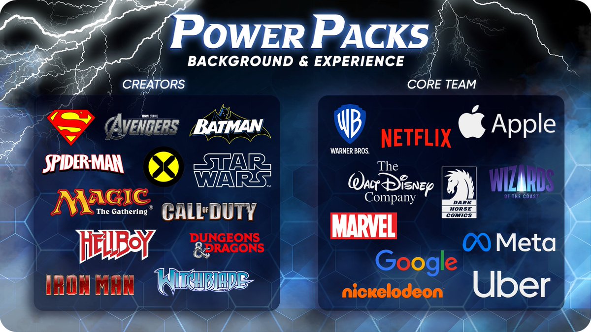 Monday is a good day to remind our community, that our team has been on a cosmic journey, creating magic for the giants in the entertainment industry. And now all this powerhouse is focused on <a href="/0xPowerPacks/">Power Packs | Evermind</a> ! 

Drop your favorite comics or superhero below for a chance to snag an