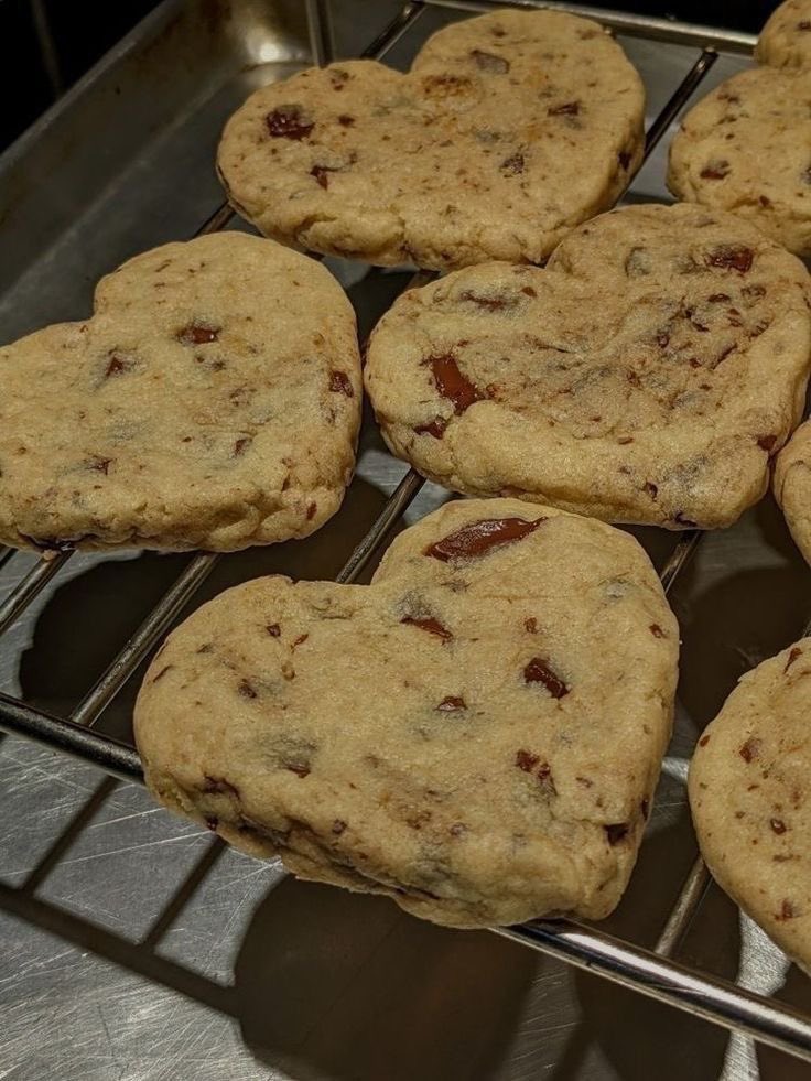 Baking heart cookies