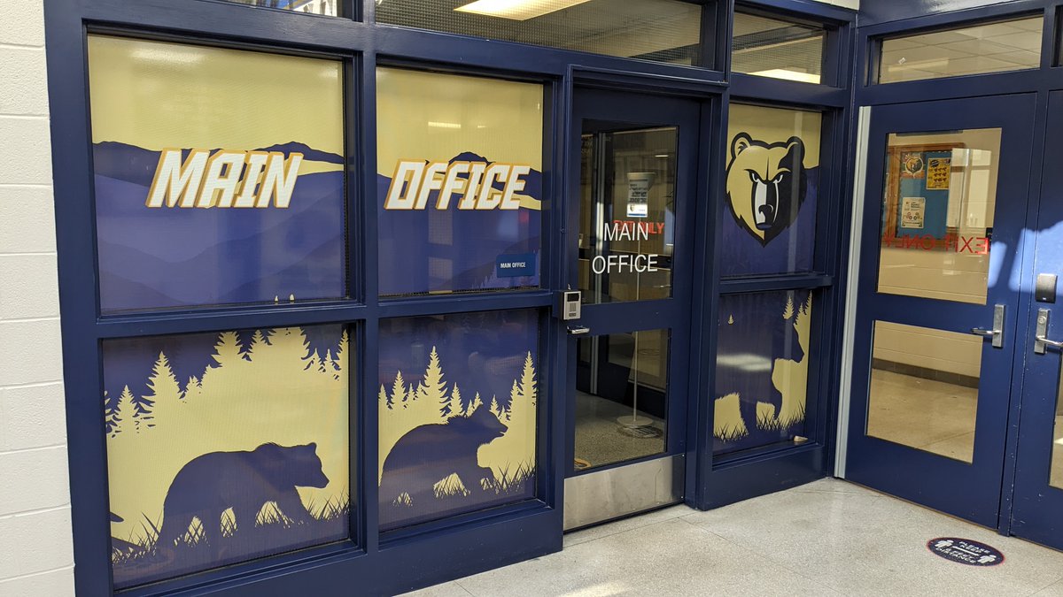 gohackworth's tweet image. Window perfs for Western Branch High School! #windowperfs #windowgraphics #graphicinstallation #installationservices