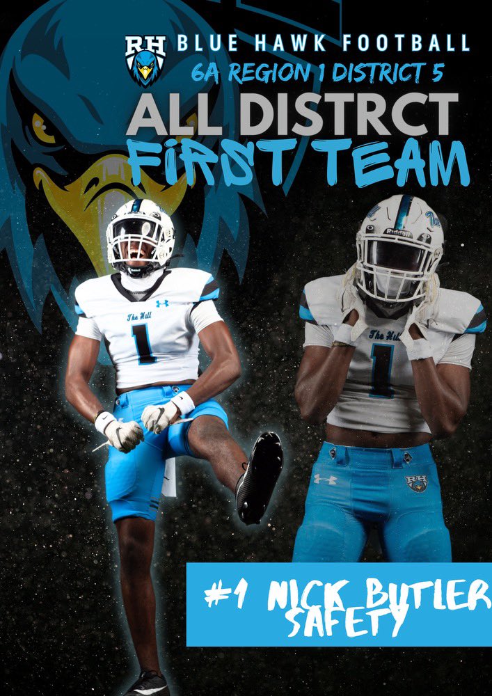 Nicholas Butler (@nickbutler711) on Twitter photo Blessed to be named First Team All-District
-
<a href="/RockHill_FB/">Rock Hill Blue Hawks Football</a> <a href="/coachmarkwilk/">Mark Wilkinson</a> <a href="/NicoSummerfield/">Coach Nicolas Summerfield</a> <a href="/FlightSkillz/">Coach Flight</a> Blessed to be named First Team All-District
-
<a href="/RockHill_FB/">Rock Hill Blue Hawks Football</a> <a href="/coachmarkwilk/">Mark Wilkinson</a> <a href="/NicoSummerfield/">Coach Nicolas Summerfield</a> <a href="/FlightSkillz/">Coach Flight</a>