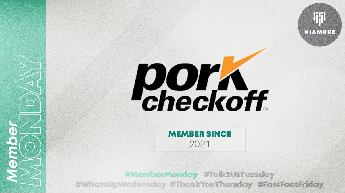 Thank you to The National Pork Board for being a member since 2021 #MemberMonday
