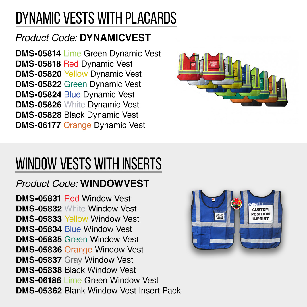DMSTriageTags's tweet image. Does your department need customized vests and/or flags? 

We offer a variety of colors and styles! Contact your sales rep for further details.

#DMS #customvests #customflags #vests #flags #incidentcommandvests #incidentcommandflags #incidentcommand
