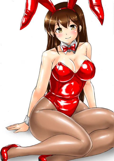 赤城さんバニー描いてみました。なんかいつもより時間かかった… 