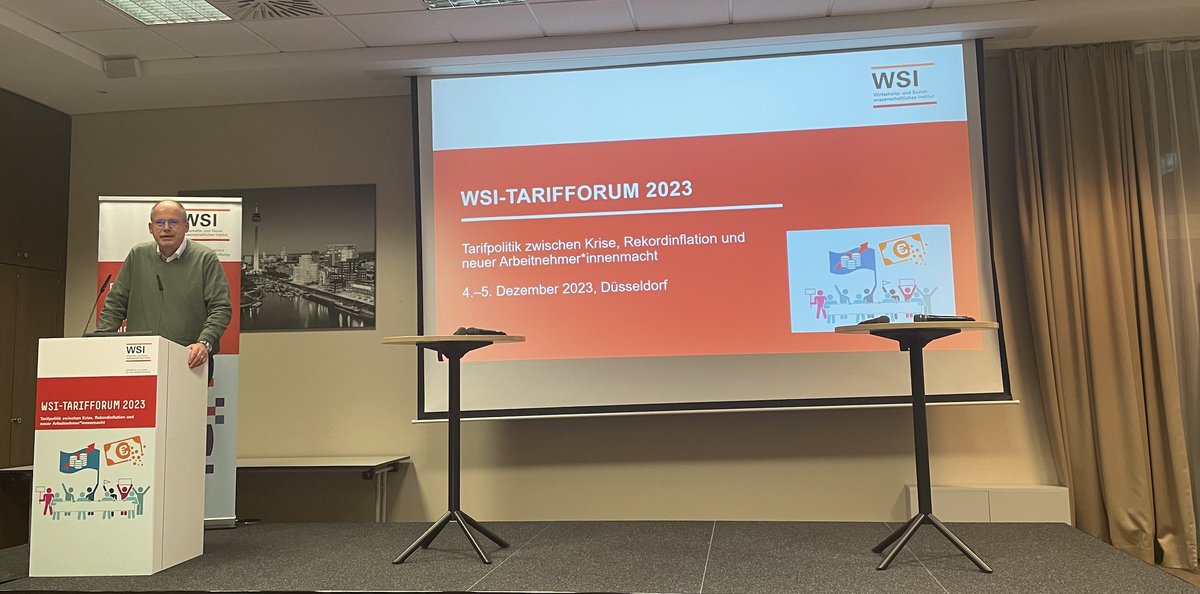Beim #WSITarifforum23 gibt @SKoerzell fesselnde Einblicke in die gewerkschaftliche Perspektive zur #Tariftreue in der öffentlichen Auftragsvergabe und Wirtschaftsförderung. 🌐💪