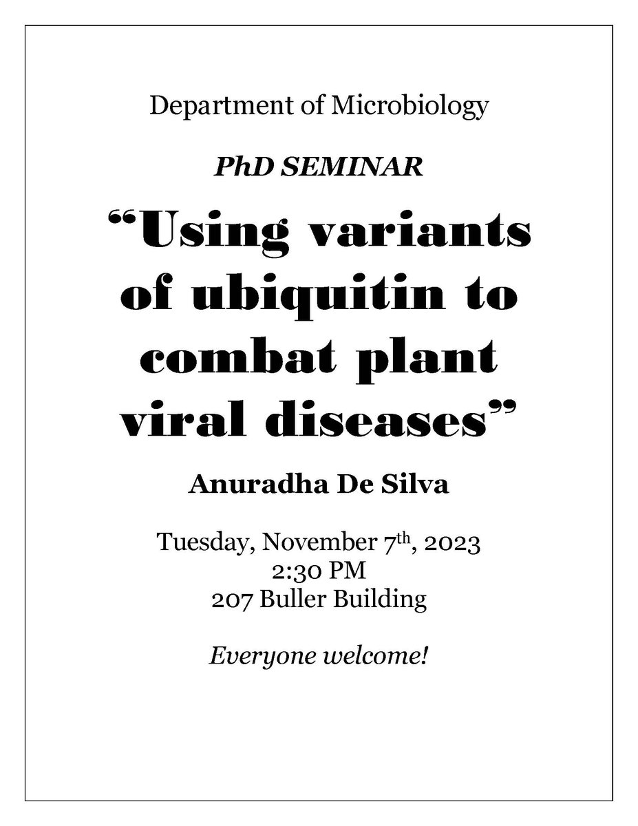 ManitobaMicrobiology (@mbmicrobiology) on Twitter photo This term also included another MSc defense and seminars from our PhD candidates! Congratulations all!
@microGSA <a href="/UofmMicroclub/">MiSC U of M</a> <a href="/umanitobasci/">UManitoba Science</a> This term also included another MSc defense and seminars from our PhD candidates! Congratulations all!
@microGSA <a href="/UofmMicroclub/">MiSC U of M</a> <a href="/umanitobasci/">UManitoba Science</a>