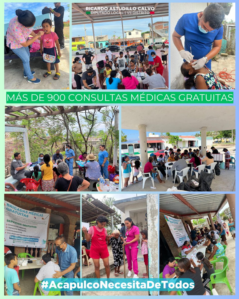 richastudillo's tweet image. 🩺 La salud ha sido una prioridad en mi agenda legislativa y social, y en estos momentos de crisis sanitaria por el #HuracánOtis, estamos ocupándonos de la salud de las y los acapulqueños del #Distrito7 de #Acapulco.

💉 Gracias a médicas, médicos y enfermeras voluntarias y…