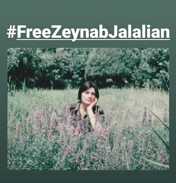 For Zeyneb Jalalian, a Kurdish jin (woman) imprisoned in Iran's prisons, the true symbol of Jin Jiyan Azadî, whose right to Jiyan (life) has been taken away from her for 16 years, but she still bravely shouts for azadî (freedom) from behind the prison walls.
#FreeZeynabJalalian