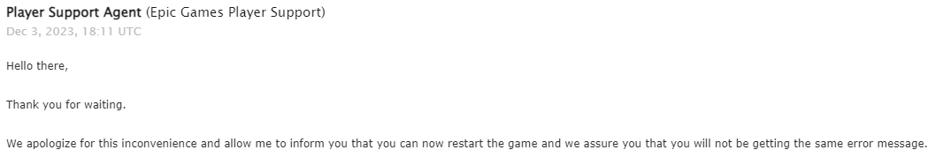 elapsewtf's tweet photo. @41Velu i did email epic last night
they said it should be all good https://t.co/zbhegfPgcx