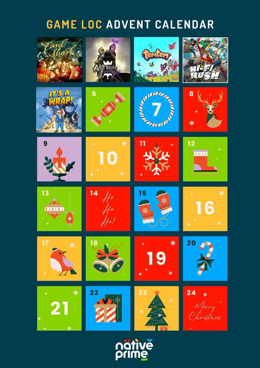 Open our Game Loc Advent Calendar today and enjoy the magic of cinema in <a href="/StudiosChanko/">It's a Wrap! 🎬 Out Now on Steam & Nintendo Switch</a>'s "It's a Wrap!".

🎬 Direct, produce and create cinematic masterpieces in this thrilling simulation game. Lights, camera, action – let the filmmaking adventure begin! #Xl8Mas