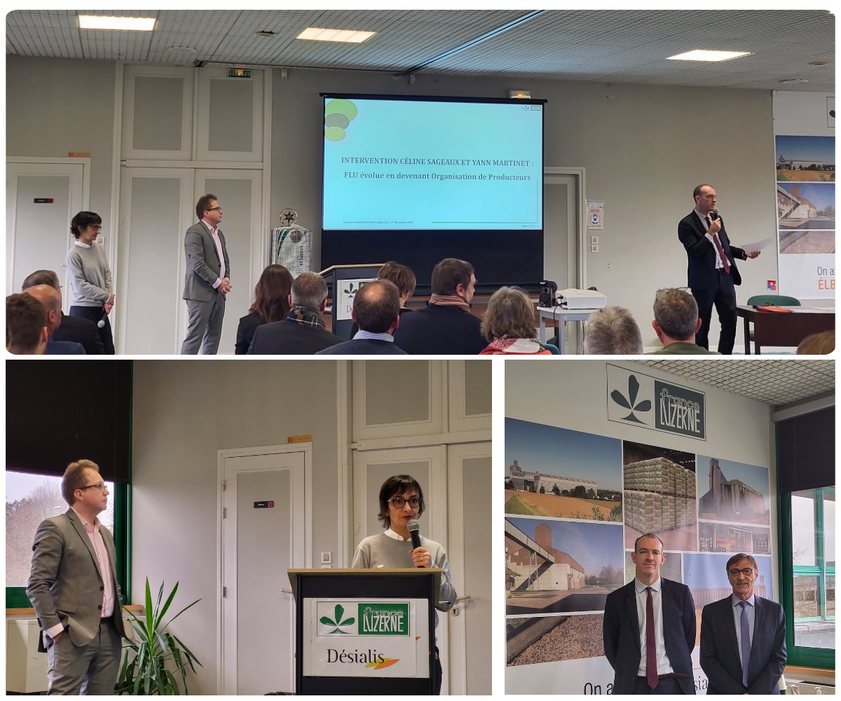 ✅RGI de France Luzerne ce 01/12
- Bilan 2023 favorable pour la luzerne
- FLU construit l’avenir en devenant OP
➡️Une démarche structurante pour notre union de coopératives 
- Interventions riches sur les Programmes Opérationnels de Yann MARTINET LCA-LDF et Céline SAGEAUX FELCOOP