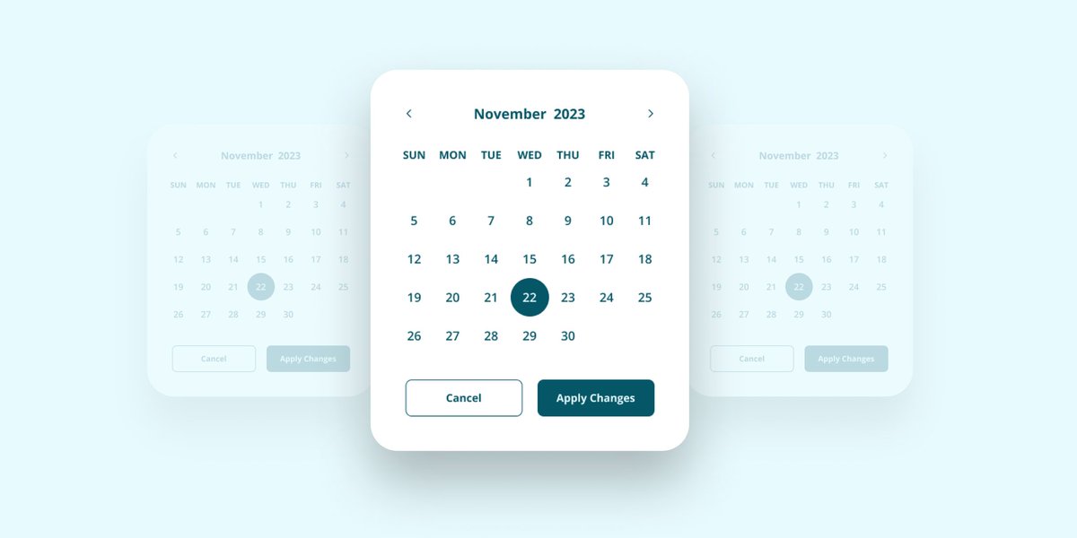 AbimbolaOmoniy2's tweet image. Day 5 of 30: Design a date picker🗓️
Your thoughts?
#Designgate #LearnwithDesigngate #Designgate30DaysUIChallenge #UIChallenge #DesignDay6 #ProductCard #DesignCommunity #UIUX #UIUXDesigner #streamingapp #netflix #prime #movieapp #datepicker #calendly #appontment #bookings