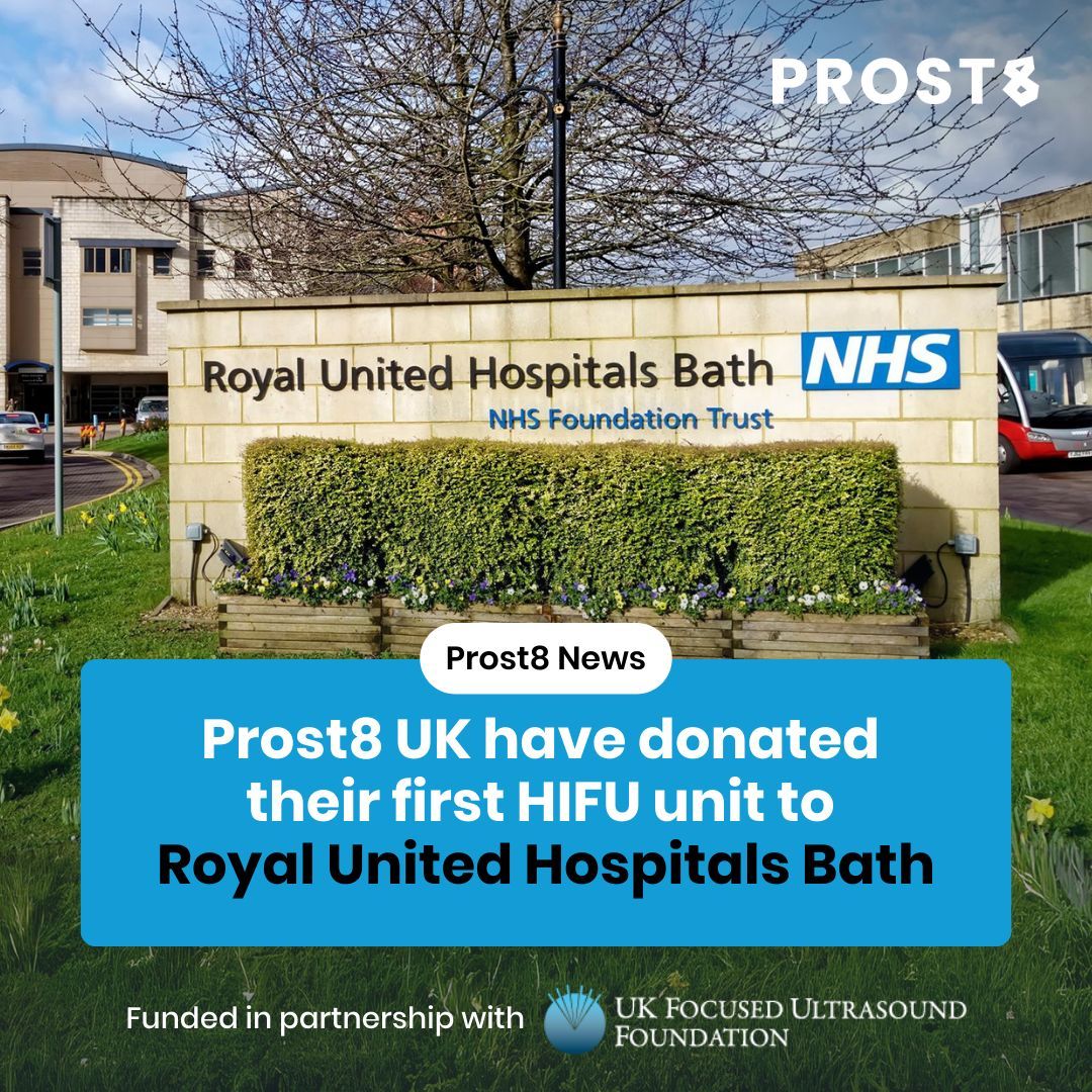 Prost8UK (@prost8uk) on Twitter photo Prost8 has partnered with <a href="/UKFUSFoundation/">UK Focused Ultrasound Foundation</a> to fund the first HIFU unit at RUH Bath. This achievement represents a pivotal moment in our efforts to reduce the postcode lottery for minimally invasive prostate cancer treatments.
For more info, visit prost8.org.uk/about/first-fu… Prost8 has partnered with <a href="/UKFUSFoundation/">UK Focused Ultrasound Foundation</a> to fund the first HIFU unit at RUH Bath. This achievement represents a pivotal moment in our efforts to reduce the postcode lottery for minimally invasive prostate cancer treatments.
For more info, visit prost8.org.uk/about/first-fu…