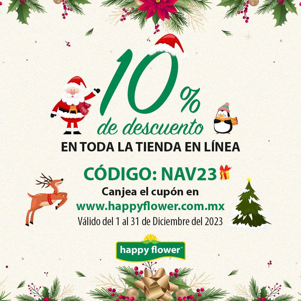 happyflowermex's tweet photo. La Navidad llegó a tu Tienda en Línea Happy Flower, aprovecha nuestros descuentos en todos nuestros productos para tu jardín: Fertilizantes, Abonos, Plaguicidas, Tierras Mejoradas, Semillas para Siembra, Arena para Gatos y más! Compra ahora en: https://t.co/HVIeAHdkSJ https://t.co/nlrUerwTXk