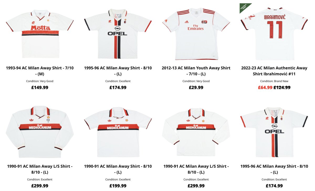 🔴⚫ AC Milan Passion ⚫🔴 We're offering a special 10% discount on all jerseys! Use the promo code MilanPosts10 during your purchase to take advantage of this exceptional offer. ⚽👕 classicfootballshirts.co.uk/?ref=milanposts