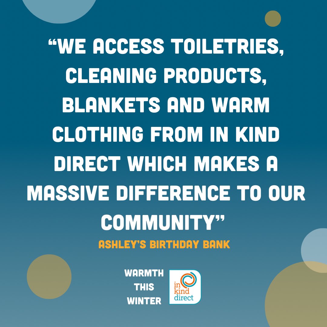 InKindDirect's tweet image. We exist to help charitable organisations support their community, by providing essential items such as warm clothing, blankets and hygiene products. We believe everyone deserves to feel #WarmthThisWinter. 

Click the link in our bio to join our network for free 🧡