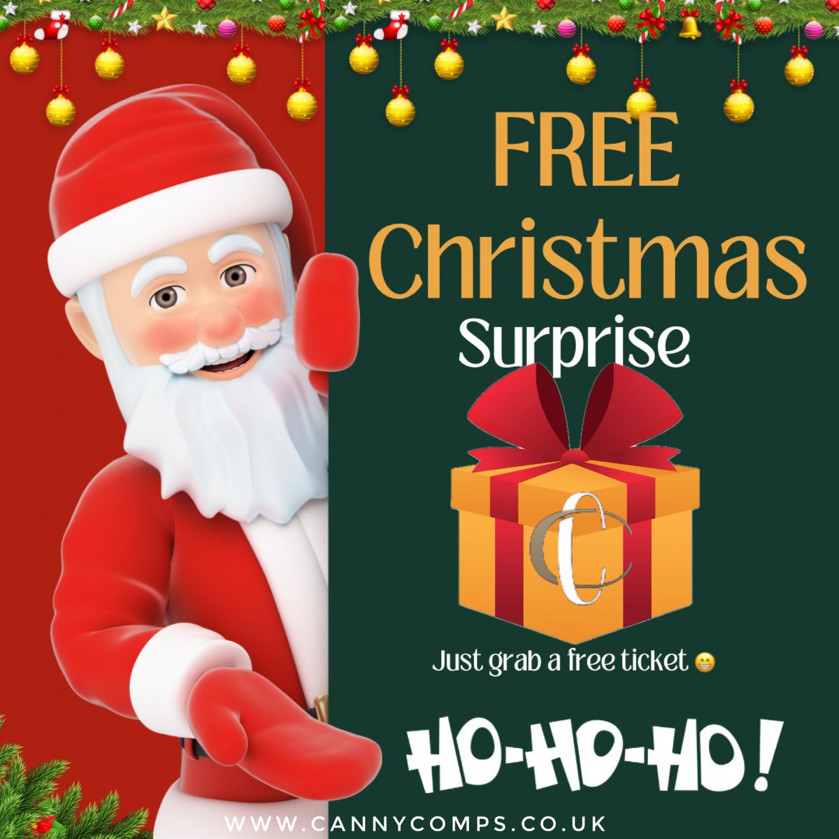 🎅 FREEBIE ALERT 🎅
Ya gotta love Santa, he’s still wanting to empty his sack 😱
Free surprise gift and limited entries so be quick 🤩
Link above ⬆️ 
#freegifts #freecompetition #cannycomps #freeprize