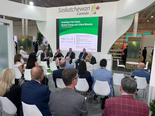 Lots of interest and excitement at the Saskatchewan pavilion at #COP28.

Our government and Saskatchewan companies are letting the world know Saskatchewan is a reliable and sustainable supplier of the food, fuel, fertilizer and other products the world needs.