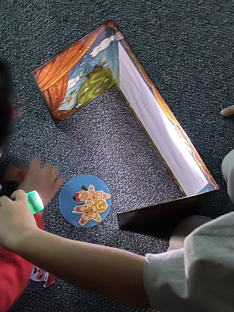 The Three Ginger Bread and the Big, Bad Santa! A yummy shadow puppet play!