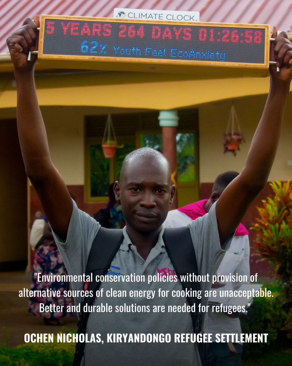 theclimateclock's tweet image. This COP28, we partnered with Last Mile Climate to spotlight the impact of climate change on refugees, specifically at Kiryandongo Refugee Settlement, Uganda. We demand national adaptation systems include refugees! #SpeakLessActMore #ClimateActionPartnership #HumanitarianEnergy