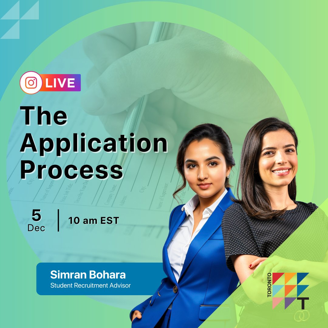 Want the inside scoop on the application process?

Tomorrow at 10 a.m., watch our Instagram Live with Student Recruitment Advisor Simran Bohara to learn all about how to apply.

Save the date, and don’t miss out!
#musiccareer #audiocareer #filmcareer #datacareer #cybercareer