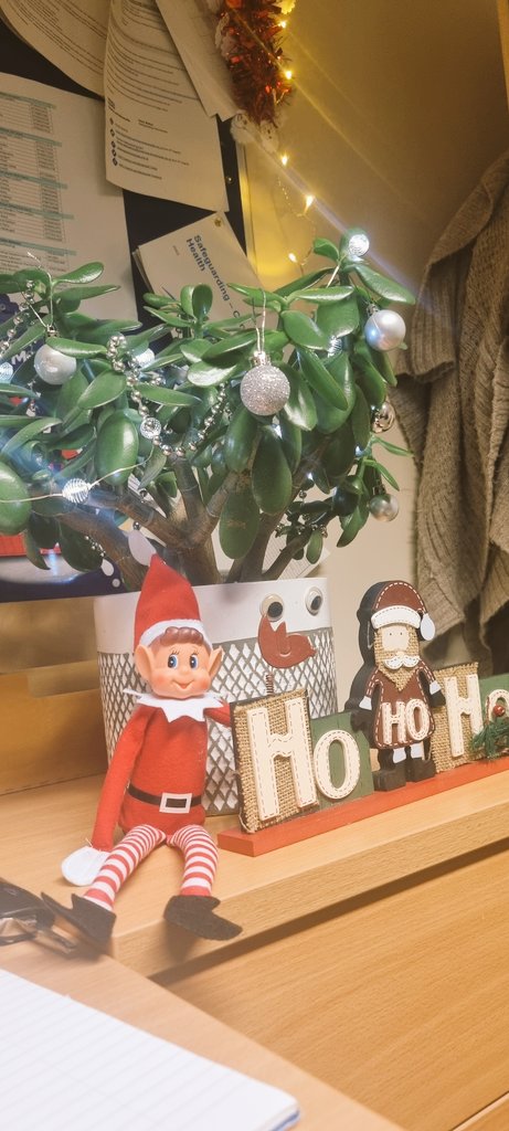 So Simon made an appearance today and helped decorate our office! (Of course, Bob wasn't left out). Thanks Simon! #ItsBeginingToLookALotLikeChristmas #WHH #ElfHelper #Simon <a href="/WHHPeople/">WHHPeople</a> <a href="/mrskatieclarke1/">KC</a> <a href="/LeighAnn0611/">HelloMyNameIsLeighAnn🌈</a>