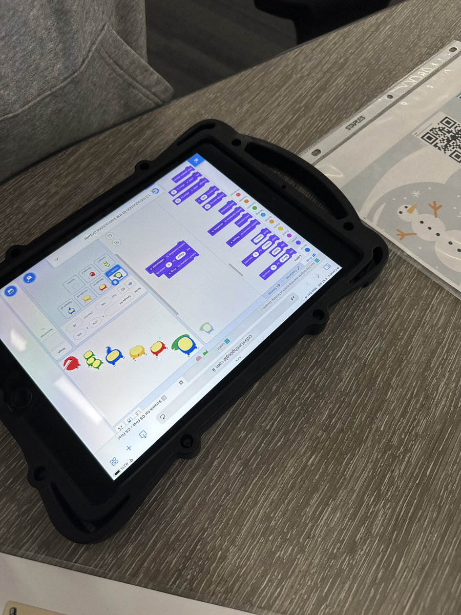 MrsSporrer's tweet image. More Makerspace Coding Playground fun! #SLEChristmasEra #gcisdlib